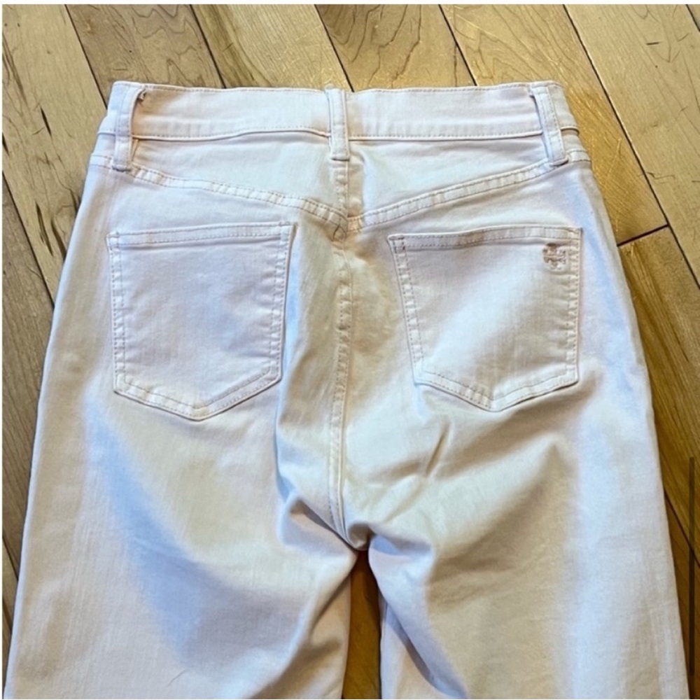 Tory Burch Mara Cropped High Rise Skinny Jeans in Ballet Pink size 26 - Picture 8 of 10
